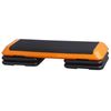 43'' Exercise Aerobic Step Platform Adjustable Fitness Stepper w/4 Risers Orange
