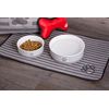 Bone Dry Paw & Patch Ceramic Pet Collection, Medium Bowl, 6x2, Gray