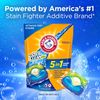 ARM & HAMMER Plus OxiClean 5-in-1 Liquid Laundry Detergent Power Paks, High Efficiency (HE), 42 Count (Pack of 4)