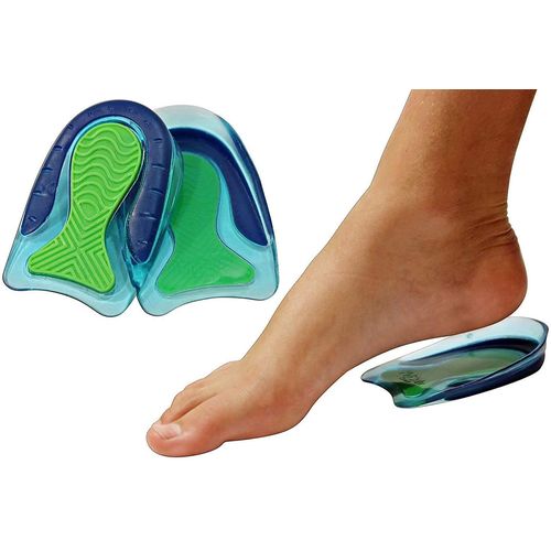 KidSole Sport Traction Shock Absorbing Lightweight Gel Heel Cups for Kid's with Sensitive Heels, Heel Spurs, Plantar Fasciitis, or Ankle Pain (2 Pairs, 4 Single Heelcups) (Teen Size 7.5-9)