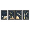 Set of 8 A4 Retro Space Posters - Great present for Astronauts!