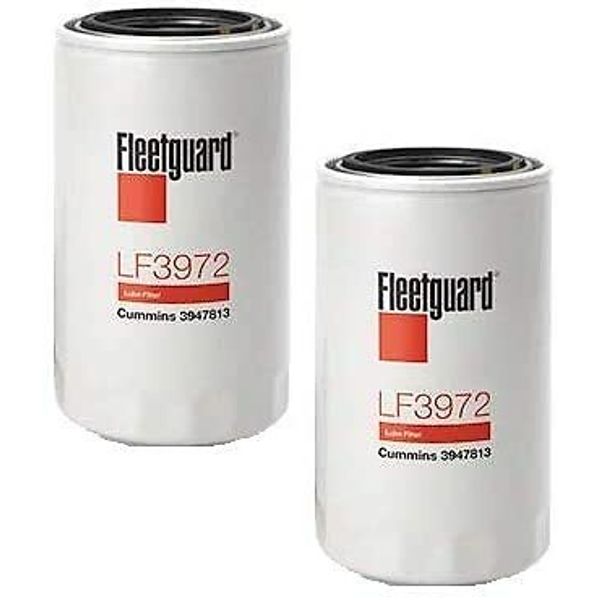 LF3972 Fleetguard Oil Filter Cummins Replacement Part 89-15 Dodge Ram (2 Pack)