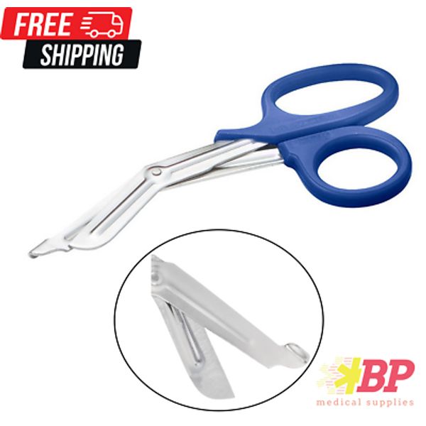EMT Shears Trauma Scissors First Aid 7.25" - Blue
