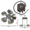 SPARES2GO Fridge Refrigerator Fan Motor + Mounting Bracket Kit 25W