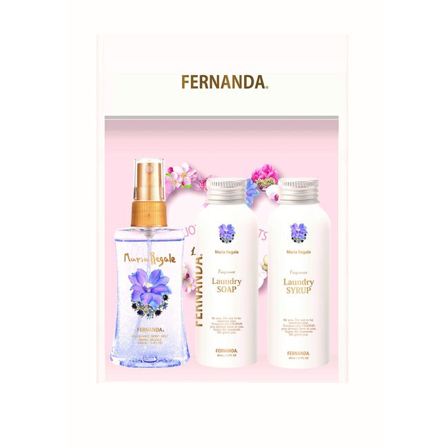 FERNANDA Mist & Laundry Soap & Laungry Syrup Gift Set Maria Regale (Mist & Laundry Soap & Laundry Syrup Gift Set, Maria Ligel)