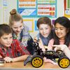 Adeept Smart Car Kit Compatible with Raspberry Pi Pico, Line Tracking, Obstacle Avoidance, Colorful Light, DIY STEM IR Remote Controlled Educational Robot Car Kit with MicroPython Code and Tutorials