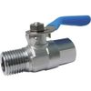 TRUSCO MFG22 Mini Ball Valve, External x Internal Thread Type, R1/4 x G1/4