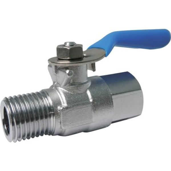 TRUSCO MFG22 Mini Ball Valve, External x Internal Thread Type, R1/4 x G1/4