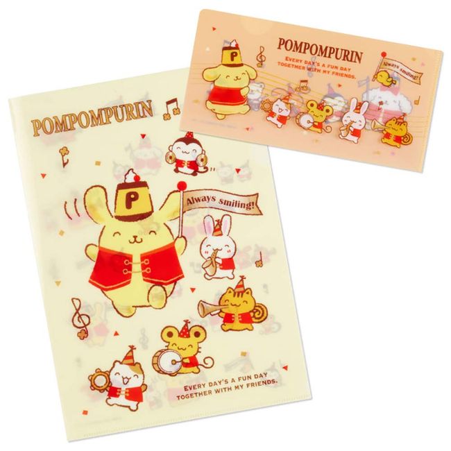 Sanrio 564729 Pompompurin 25th Clear File Set (Nico Nico March)