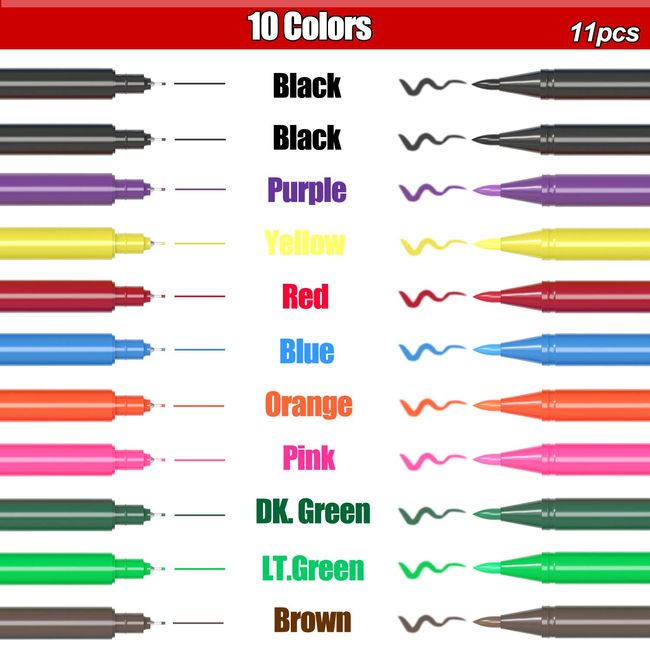 Food coloring Pens, 11Pcs Double Sided Food Grade and Edible Marker,Gourmet  Writ 