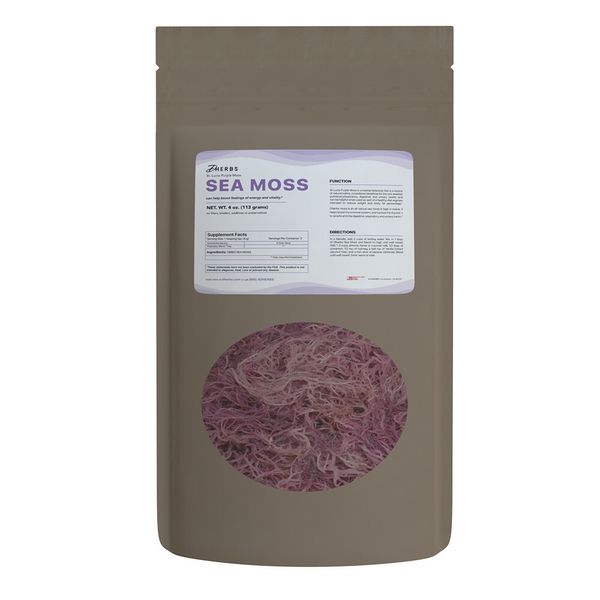 Dherbs Sea Moss - St Lucia Purple, 4 Oz.