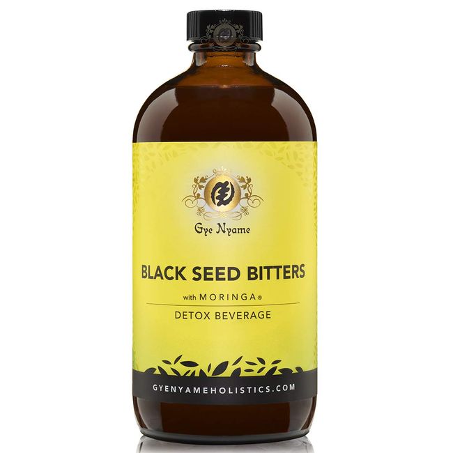 Black Seed Bitters with Moringa 3 x 16 oz Bottles~Gye Nyame~Detox and Save