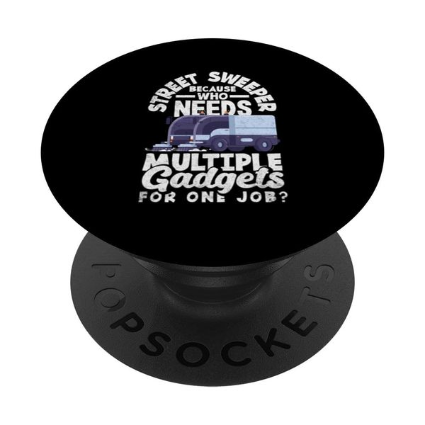Street Sweeper Multi-Gadgets Lustiger Straßenreiniger PopSockets mit austauschbarem PopGrip