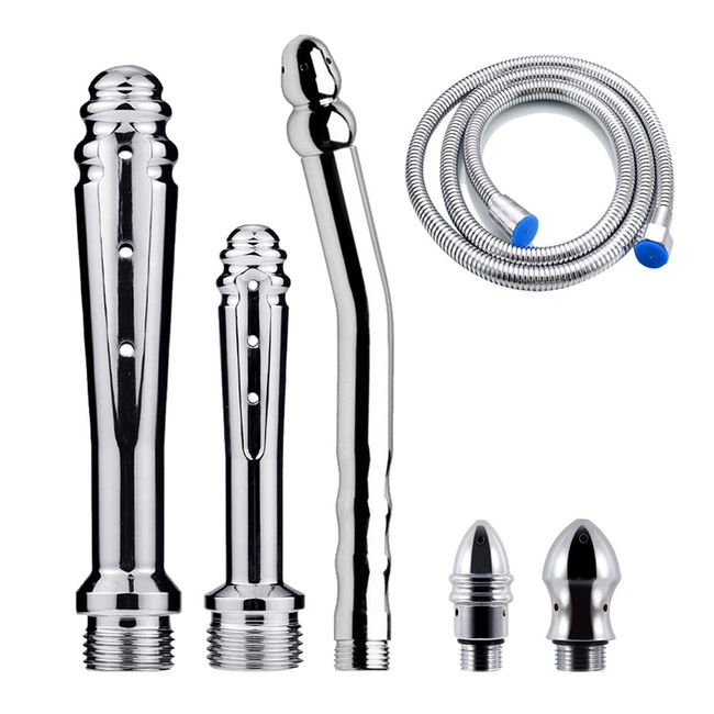 Metal Shower Heads,Shower Nozzle System Handheld Shower for Cleanse Kit - with 59 inch Hose (3 Style)
