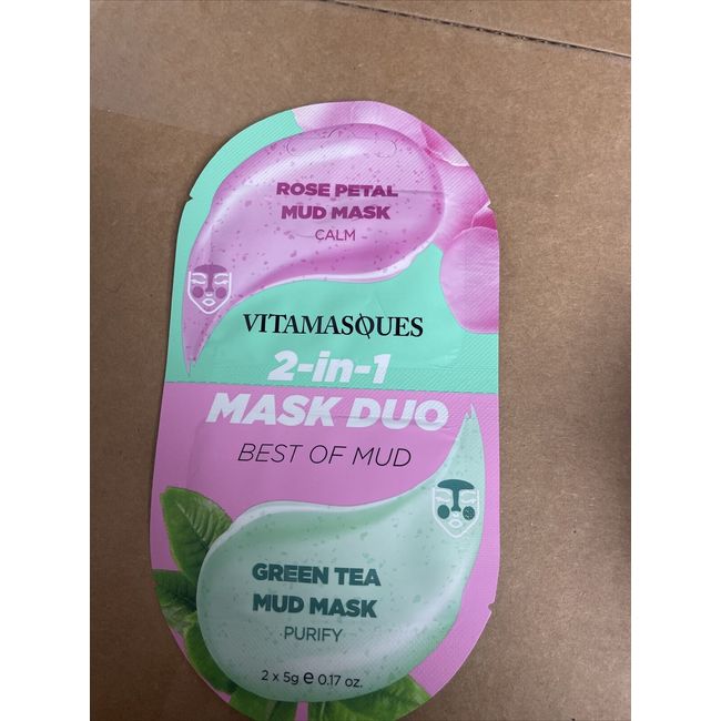 2-in-1 Mask Duo - Best of Mud - Rose Petal Mud Mask & Green Tea Mud Mask