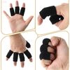 12Pcs Oval Finger Splints & Sleeves Kit, 5 Graduated Trigger Finger Splint & 5 F
