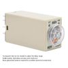 Adjustable Delay Timer, H3Y, 2 Delay Timer, 8 Pin Timer Relay, 0-60 Minutes, Multi-purpose, Dial Type 5A (24V DC)