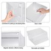 WOLTU 8pcs Shoe Storage Boxes Wardrobe Storage Organiser Trainer Container with Clear Front Lid, Plastic Foldable Stackable, Transparent