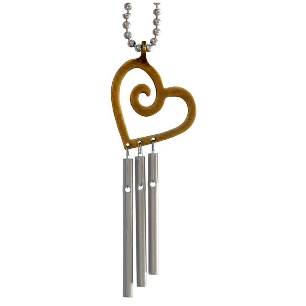 Jacob's Musical Car Charm, Heart, Mini Wind Chime