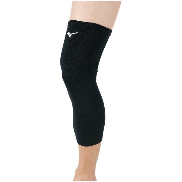 Mizuno V2MY801909F Volleyball Knee Supporter (Long) (1 Piece), Black F