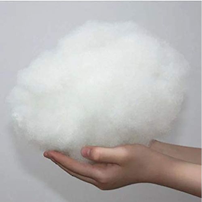 polyester stuffing High Elastic Polyester PP Cotton Environmental Stuffing Fiber Filling Material Toys pillows Doll insert Fiberfill (200g)