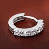 Row_120cc Women's Sterling Silver Ear Hoop Earrings Ear Stud (J)