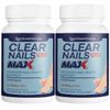 Clear Nails Plus Max 40 Billion CFU Toe Finger Nail Fungus Supplement 2 Pack