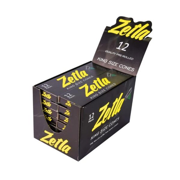 Pre Rolled Rolling Paper Cones 12/14 white 109x26 mm