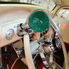 Green Old Skool Round Metal Flake Custom Adjustable Suicide Brody Steering Knob