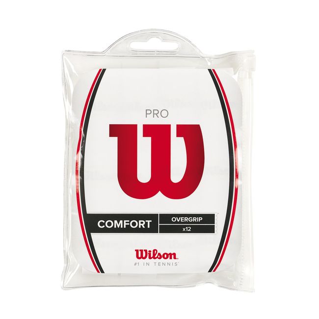 Wilson Pro Overgrip-Comfort 12 Pack. White