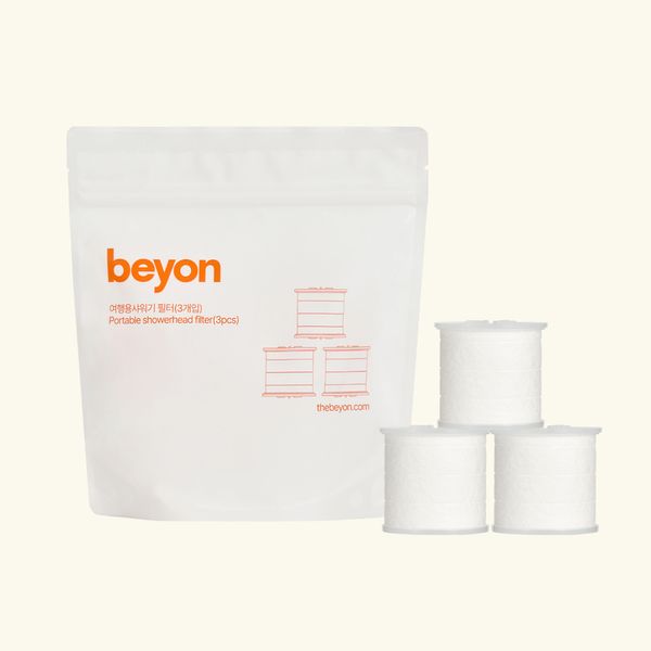 3-pack of Beyon Travel Shower Greenhouse Filters