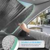 Car Windshield Sunshade Visor, Foil Reflective Iridescent White by Sharper Image