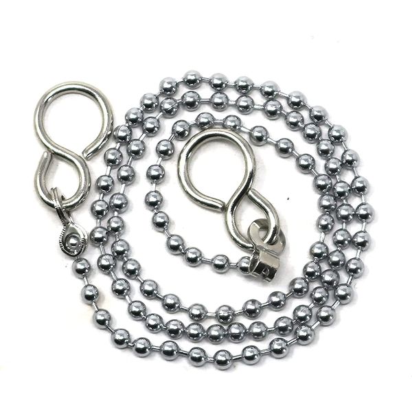 fiXte Ball Type Replacement Bath Sink Chain with Fitted S Hook Chrome Plated 300 (12")