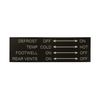 VANAGON Climate Control Label