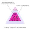Digiflex 7 LED Pyramid Colour Changing Digital Alarm Clock