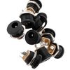 sourcing map 10 PCS 5.5mm x 2.1mm DC Power Jack Socket 3 Pin Panel Mount Connector