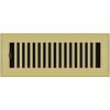 Polished Brass Plated Contemporary Floor Register 2"x10" NEW