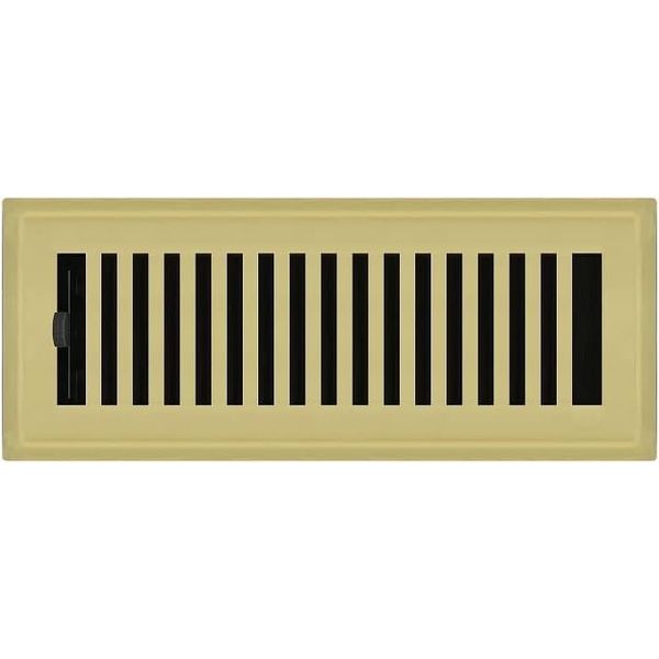 Polished Brass Plated Contemporary Floor Register 2"x10" NEW