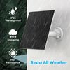 Solar Panel for Security Camera,5W Solar Panel USB C&Micro USB,Camera Solar Panel for Rechargeable Battery Security Camera,IP65 Waterproof Solar Panel for Camera with 360°Adjustable Mounting (2 Pack)