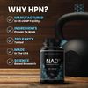 HPN NAD+ Booster (NAD3), Anti Aging Cell Booster, NRF2 Activator, Nicotinamide Riboside Alternative, NAD Supplement Natural Energy, Longevity, and Cellular Health, 312 Mg per Serving (1 Month Supply)
