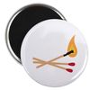CafePress Match Sticks Magnets 2.25" Round Button Magnet (10 pack)