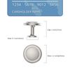 Amerdeco Pack of 12 Furniture Knobs, Cupboard Knobs, Brushed Nickel Drawer Knobs, Knobs for Cupboard, Door Knobs, Dresser Knobs, Cabinet Knobs