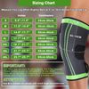 Professional Knee Sleeve Brace - Removable Adjustable Straps (Single,Large)