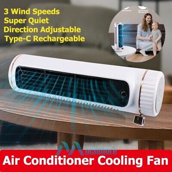 Portable Air Conditioner Cooling Fan Whisper Quiet 360° Surround with 3 Speeds