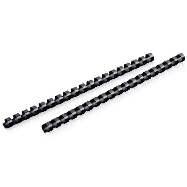 Mead CombBind Binding Spines/Spirals/Coils/Combs, 1/2", 85 Sheet Capacity, Black, 125 Pack (4000134)