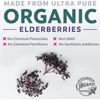 PureCo Organic Elderberry Capsules 10:1 Extract Equals 5,000mg Fresh Elder 30ct