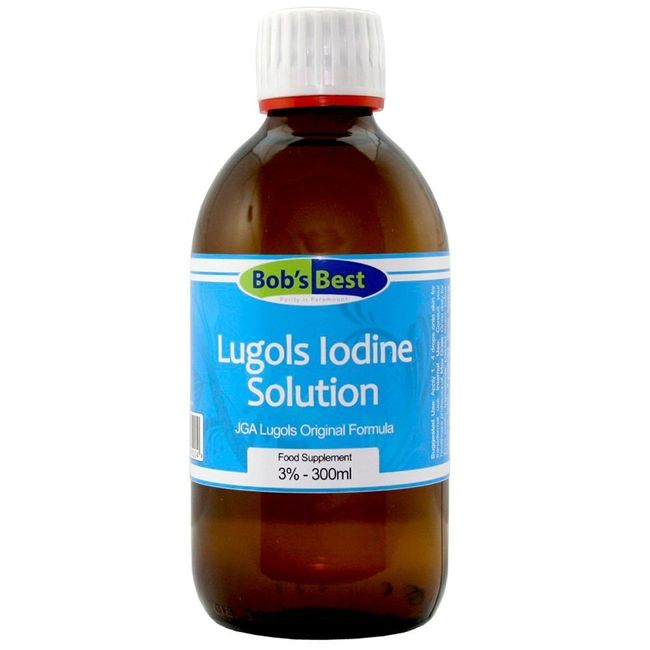 Lugol's Iodine Solution - 3% - 300ml - Essential Mineral & Antiseptic