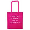 Flox Creative Tote Bag Not Perfect Contouring Is Pink