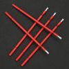 EVGATSAUTO 100 Pcs Red Applicator Brushes, Bendable Micro Brushes for Professionals