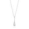 Philip Jones Silver Plated Teardrop Necklace